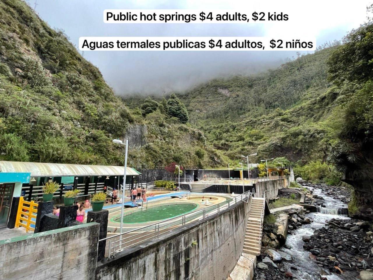 High-End Holiday Cabin - Tungurahua Hot Springs บาญอส ภายนอก รูปภาพ